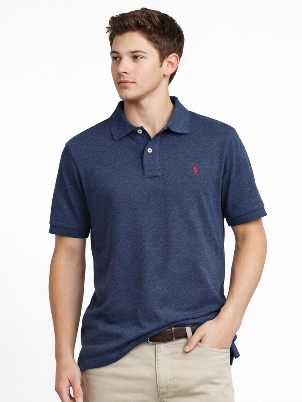 Polo Ralph Lauren Navy Blue Classic Fit Polo Shirt Youth XL 18 20